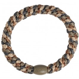 Hair tie and bracelet camo gold