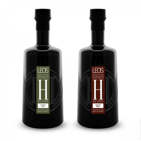 Coffret 2 huiles H de Leos fruité vert et fruité mur 2 x 250 cml
