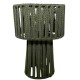 Lampe de table en corde kaki