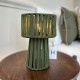 Lampe de table en corde kaki