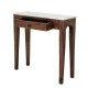 Console Hauge en manguier et marbre