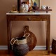 Console Hauge en manguier et marbre