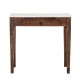 Console Hauge en manguier et marbre