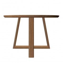 Extendable table PLATO in oak walnut finish