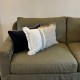 Housse de coussin rectangle Megève gold + intérieur