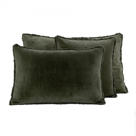 Housse de coussin rectangle Kobe mocaccino + intérieur