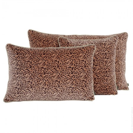 Housse de coussin rectangle Kobe mocaccino + intérieur