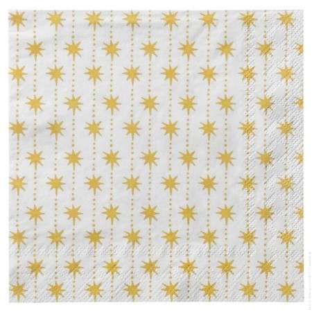 40 serviettes en papier Mento marron