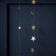 Guirlande étoiles laiton antique 150 cm