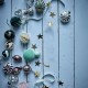 Brass stars 150 cm garland