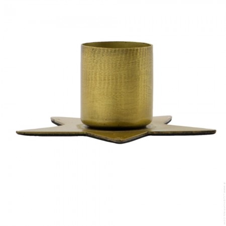 Bougeoir Anit en laiton antique