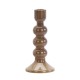 Bougeoir en verre burgundy