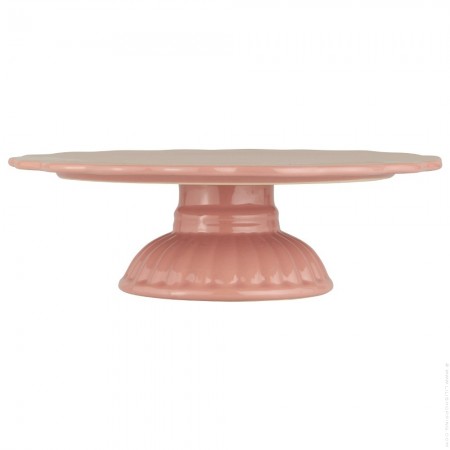 Mynte coral almond plate on foot