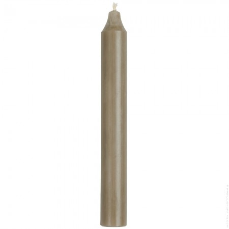 Bougie chandelle gris rustique