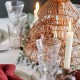 Bougie chandelle gris rustique