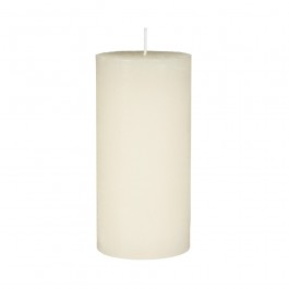 H14 cm ivory cream pillar candle