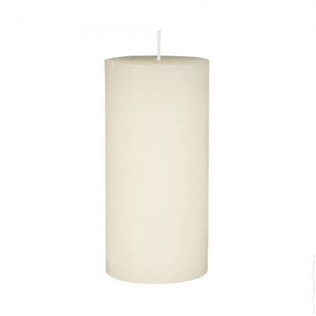 Bougie pillier 14 cm ivoire