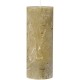 Bougie pillier 14 cm olive