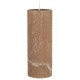 Bougie pillier 18 cm olive