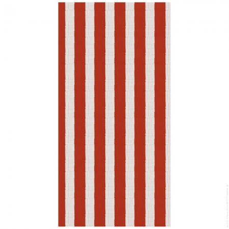 Serviettes en papier rayées rouge (pack de 16)