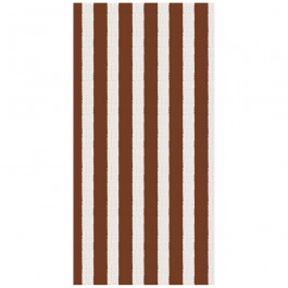Serviettes en papier rayées burgundy (pack de 16)