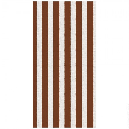 Pack of 16 burgundy stripped paper napkins