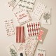 Serviettes en papier rayées rouge (pack de 16)