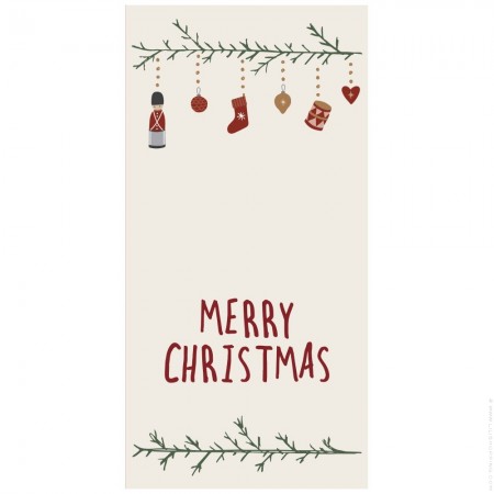 Pack of 16 Merry Christmas paper napkins