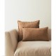 Ochre handloom cushion