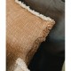 Ochre handloom cushion
