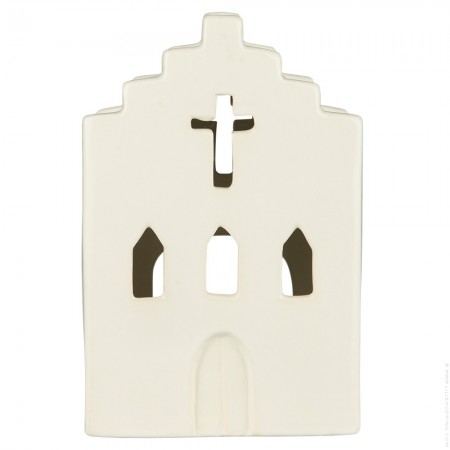 Eglise photophore blanche