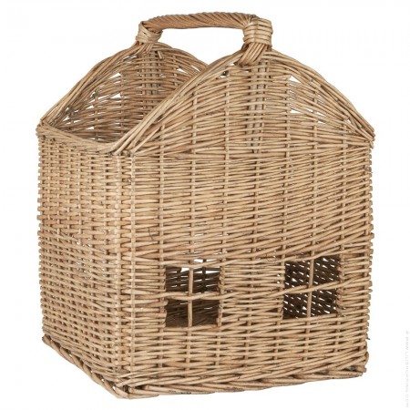 Panier tressé à 4 fenêtres