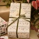Rouleau papier cadeau coeurs marrons 5 m x 52,5 cm