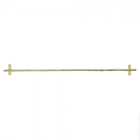 Welo brushed brass finish towel rail
