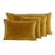 Housse de coussin rectangle Manhattan kaki + intérieur