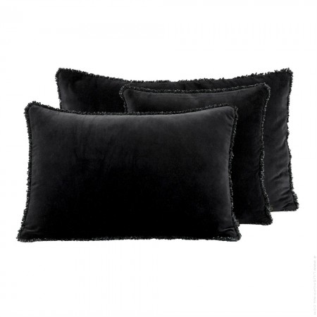 Housse de coussin rectangle Kobe kaki + intérieur