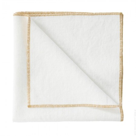 Verone gold linen 40 x 40 napkin