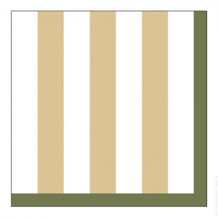 Sand striped paper napkins
