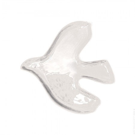 20 cm white bird cup
