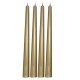 Box of 4 golden candles