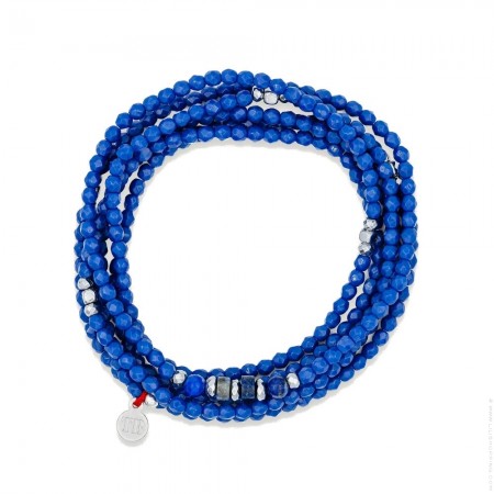 Bracelet 6 tours New Vero bleu majorelle