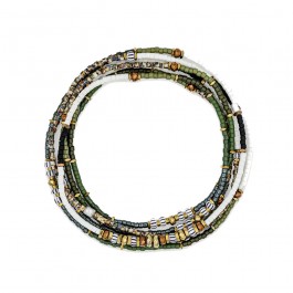 Bracelet 6 tours Pistachio