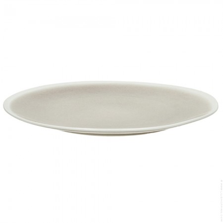 Beige and grey Biscotti 26,2 cm plate