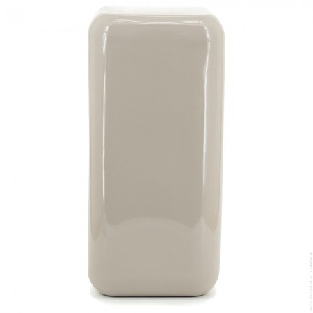 Dixon taupe poof, stool or side table