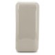 Dixon taupe poof, stool or side table