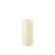 Ivory pillar candle LED 7.8 x 10 cm