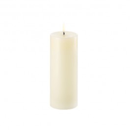 Bougie pilier ivoire LED 7,8 x 20 cm