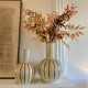 Ulloa shinny cream and brown 42 cm vase