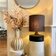 Ulloa shinny cream and brown 42 cm vase