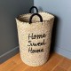 Au Coin Du Feu woven palm leaf basket
